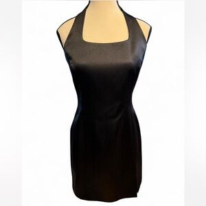Caché Size 6 Elegant Black Halter Dress
